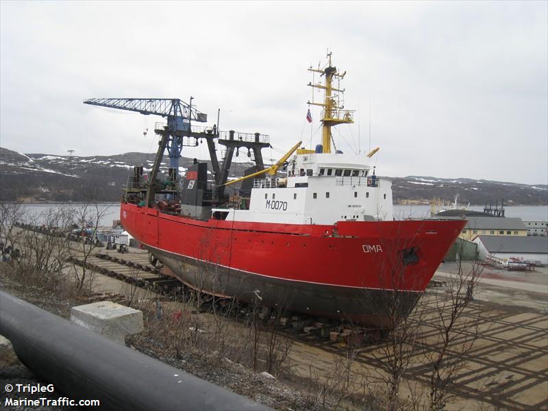 oma (Fishing Vessel) - IMO 8326151, MMSI 273213300, Call Sign UAJE under the flag of Russia