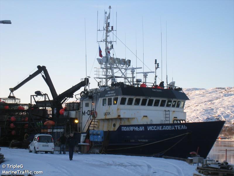 polyarny issledovate (Fishing Vessel) - IMO 7814694, MMSI 273420560, Call Sign UEBK under the flag of Russia