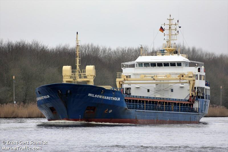 wilson hanstholm (General Cargo Ship) - IMO 9119567, MMSI 305573000, Call Sign V2AJ2 under the flag of Antigua & Barbuda