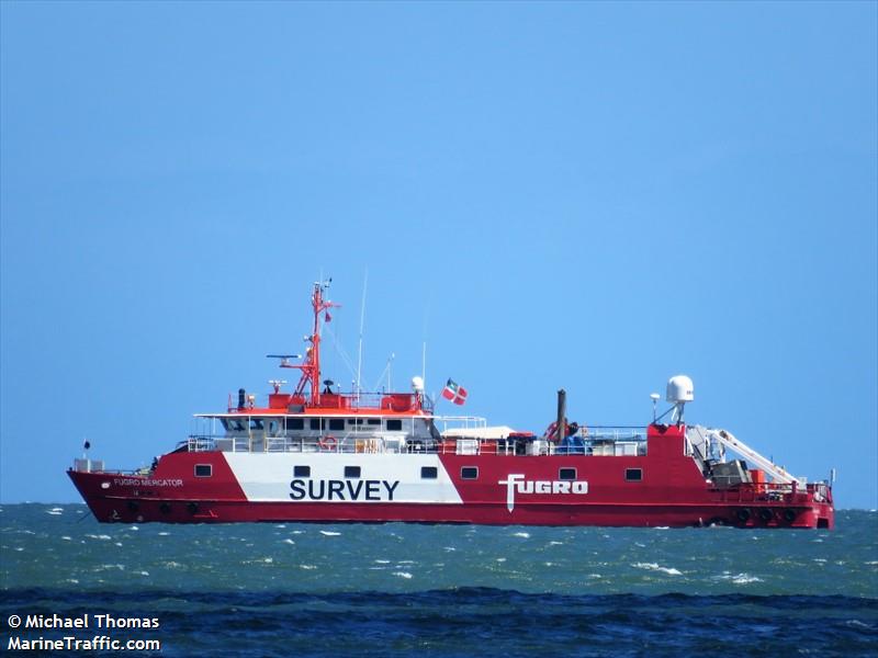 fugro mercator (Research Vessel) - IMO 9299977, MMSI 311000786, Call Sign C6DU5 under the flag of Bahamas