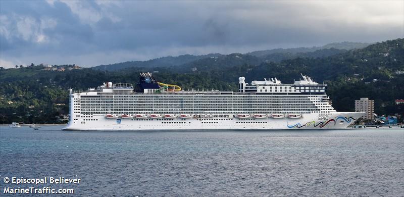 norwegian epic (Passenger (Cruise) Ship) - IMO 9410569, MMSI 311018500, Call Sign C6XP7 under the flag of Bahamas