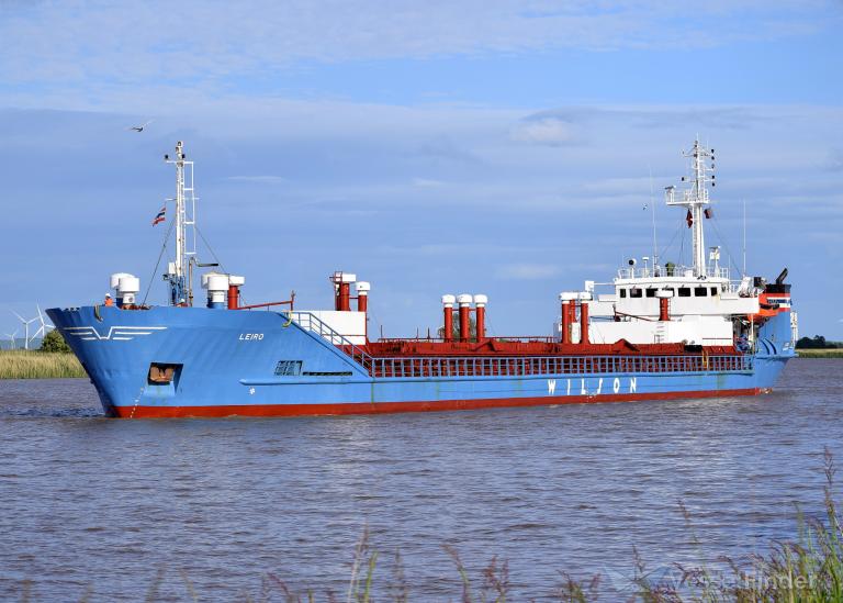 leiro (General Cargo Ship) - IMO 8017085, MMSI 314298000, Call Sign 8PVZ under the flag of Barbados