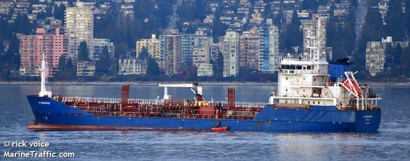 cl aquarius (Chemical/Oil Products Tanker) - IMO 9407225, MMSI 316014610, Call Sign CFA2666 under the flag of Canada