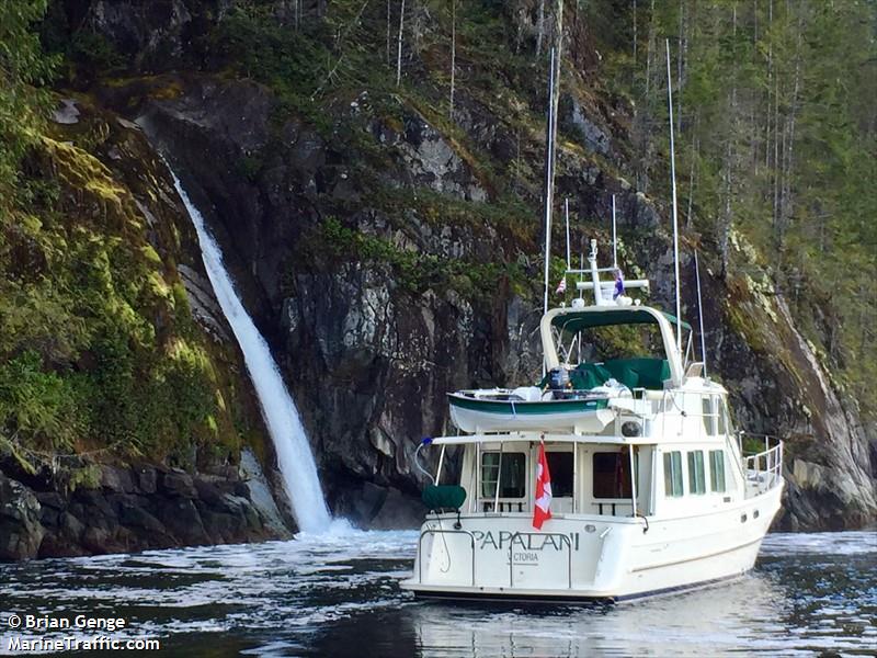 papalani (Pleasure craft) - IMO , MMSI 316015688, Call Sign CFK9234 under the flag of Canada