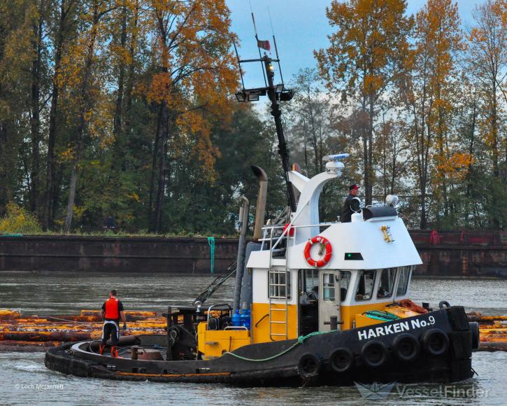 mv harken 9 (Towing vessel) - IMO , MMSI 316018604 under the flag of Canada