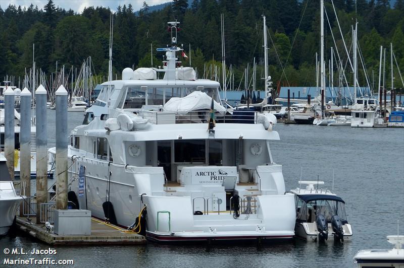 arctic pride (Pleasure craft) - IMO , MMSI 339335000, Call Sign 6YRQ5 under the flag of Jamaica