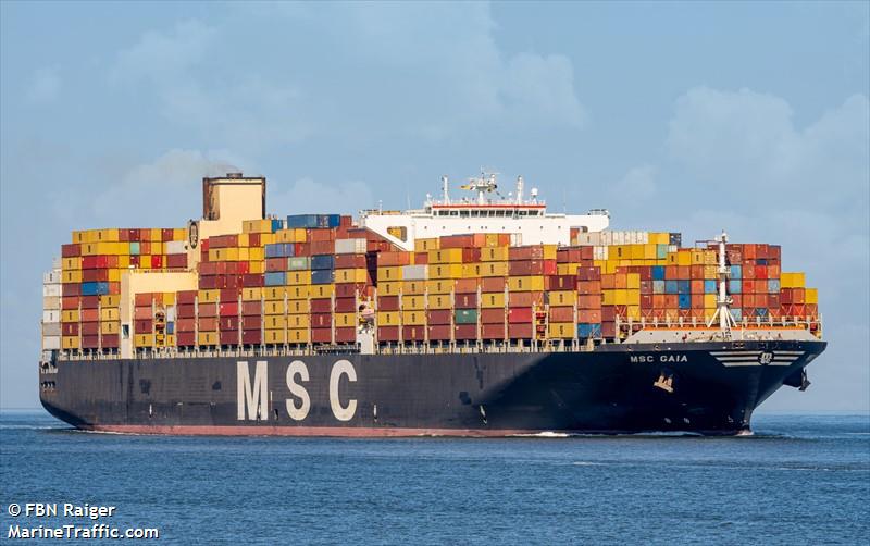 msc gaia (Container Ship) - IMO 9401142, MMSI 353051000, Call Sign 3EXO7 under the flag of Panama
