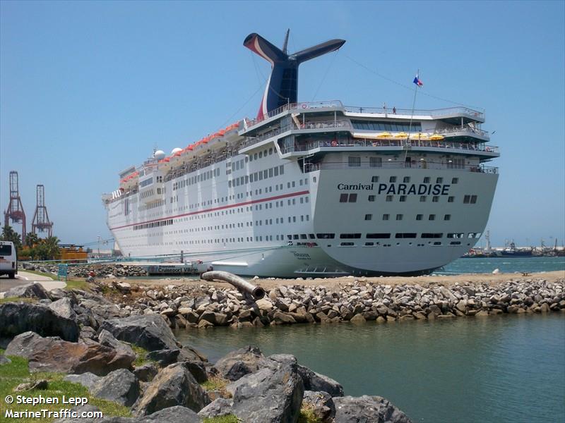 carnival paradise (Passenger (Cruise) Ship) - IMO 9120877, MMSI 355833000, Call Sign 3FOB5 under the flag of Panama
