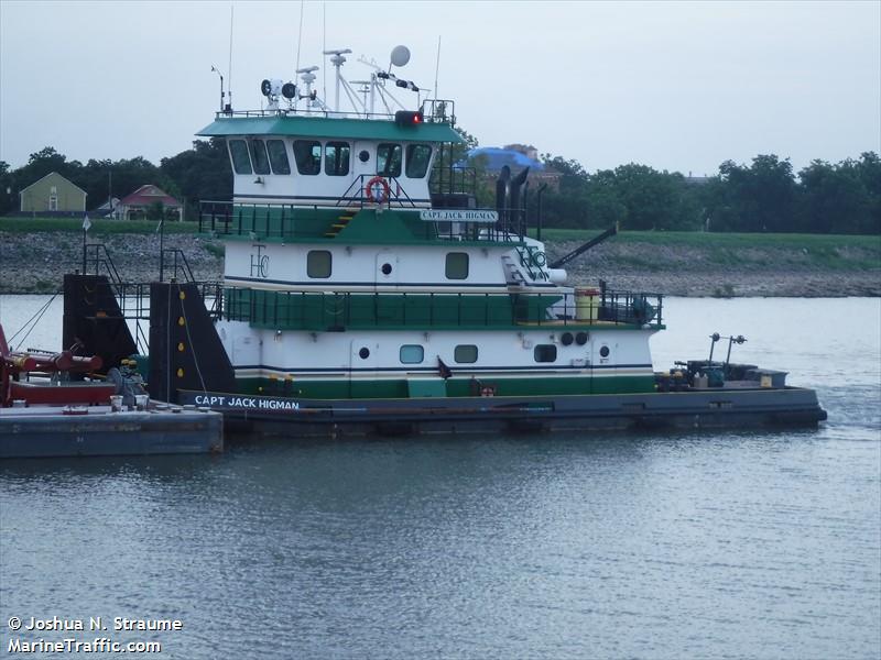 capt. jack higman (Tug) - IMO , MMSI 367323230, Call Sign WDE2304 under the flag of United States (USA)