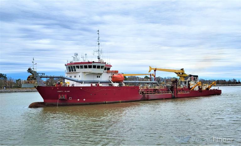 liberty island (Hopper Dredger) - IMO 9224831, MMSI 369053000, Call Sign WDFP under the flag of United States (USA)