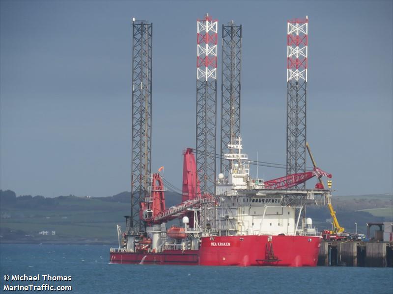 seajacks kraken (Offshore Support Vessel) - IMO 9522207, MMSI 370267000, Call Sign 3ESD6 under the flag of Panama