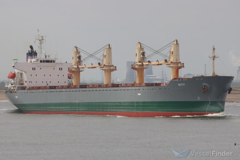 novi (Bulk Carrier) - IMO 9424120, MMSI 375817000, Call Sign J8B5927 under the flag of St Vincent & Grenadines