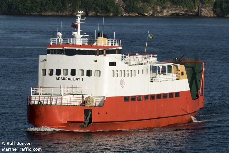 admiral bay 1 (Passenger/Ro-Ro Cargo Ship) - IMO 7024146, MMSI 377901116, Call Sign J8QZ5 under the flag of St Vincent & Grenadines