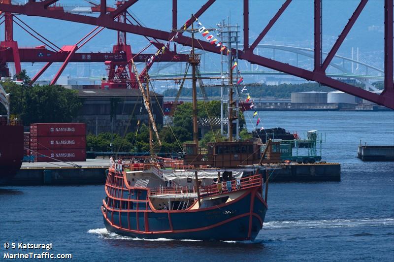 santamaria (Passenger Ship) - IMO 9004011, MMSI 431000619, Call Sign JI3409 under the flag of Japan