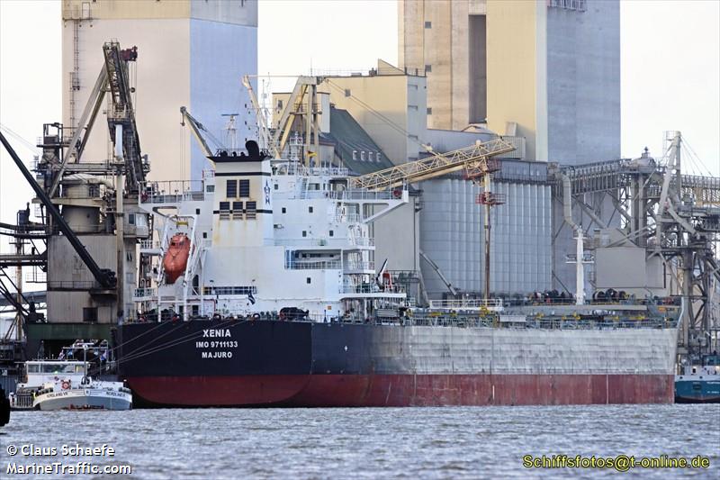 xenia (Bulk Carrier) - IMO 9711133, MMSI 538006752, Call Sign V7QZ8 under the flag of Marshall Islands