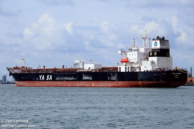 yasa flamingo (Chemical/Oil Products Tanker) - IMO 9857236, MMSI 538008270, Call Sign V7A2171 under the flag of Marshall Islands
