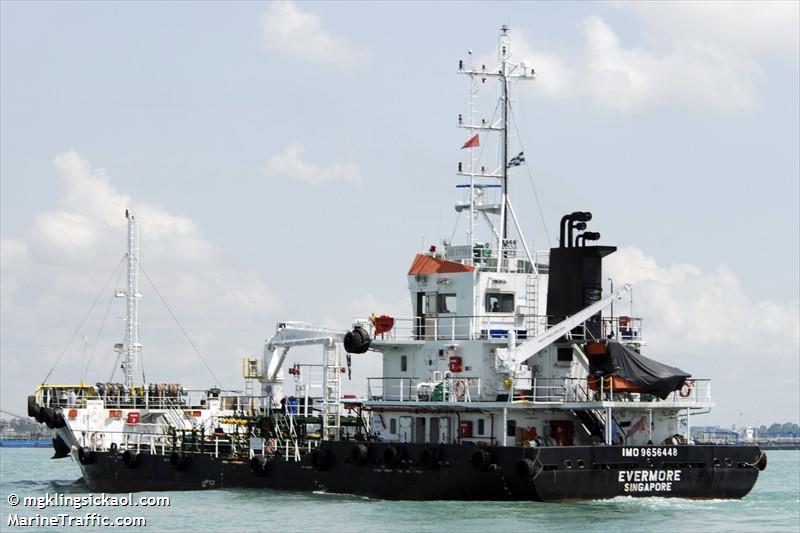 evermore (Oil Products Tanker) - IMO 9656448, MMSI 566799000, Call Sign 9V7317 under the flag of Singapore