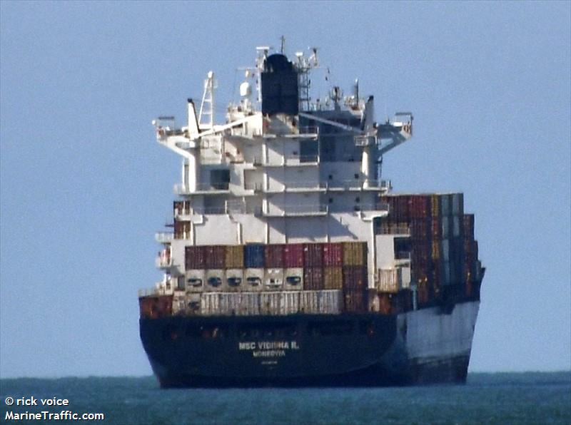 msc vidisha r. (Container Ship) - IMO 9227326, MMSI 636016437, Call Sign A8IY4 under the flag of Liberia