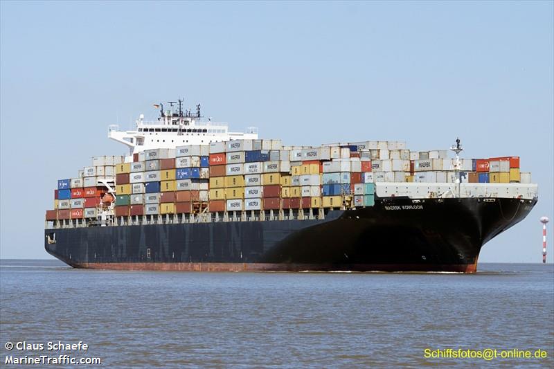 maersk kowloon (Container Ship) - IMO 9290476, MMSI 636018018, Call Sign D5NU6 under the flag of Liberia