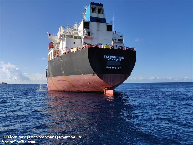 falcon iris (Chemical/Oil Products Tanker) - IMO 9396737, MMSI 636019270, Call Sign D5TS7 under the flag of Liberia