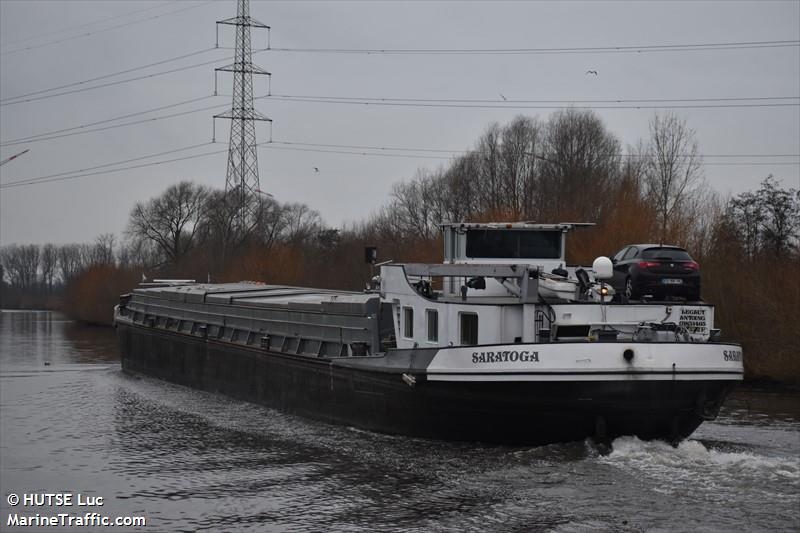 saratoga (Cargo ship) - IMO , MMSI 205259090, Call Sign OT2590 under the flag of Belgium