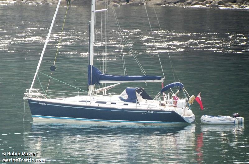 china blue (Sailing vessel) - IMO , MMSI 235035863, Call Sign VSSQ4 under the flag of United Kingdom (UK)