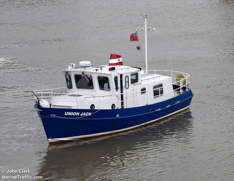 union jack (Pleasure craft) - IMO , MMSI 235102673, Call Sign 2GSD4 under the flag of United Kingdom (UK)