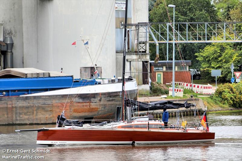 black maggy (Sailing vessel) - IMO , MMSI 211573210, Call Sign DJ 5459 under the flag of Germany