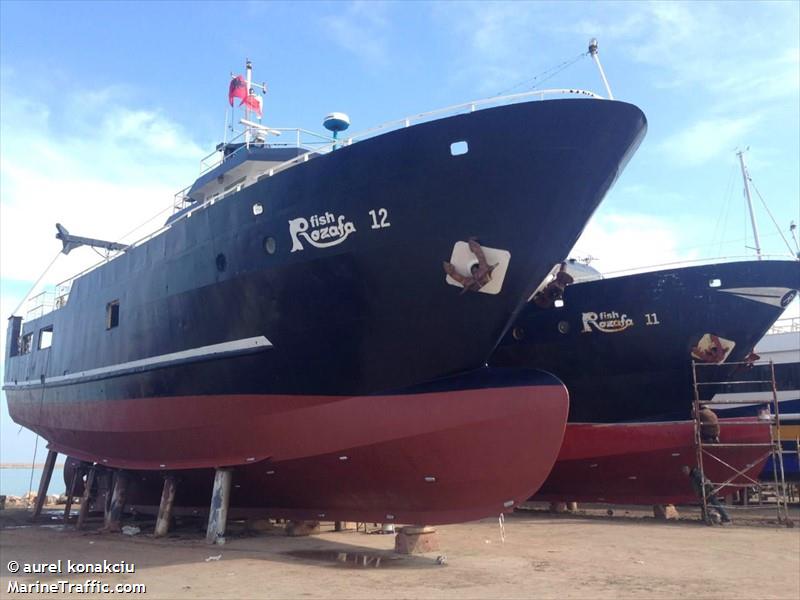 rozafa 12 (Fishing Vessel) - IMO 8584909, MMSI 201101117, Call Sign P326 under the flag of Albania