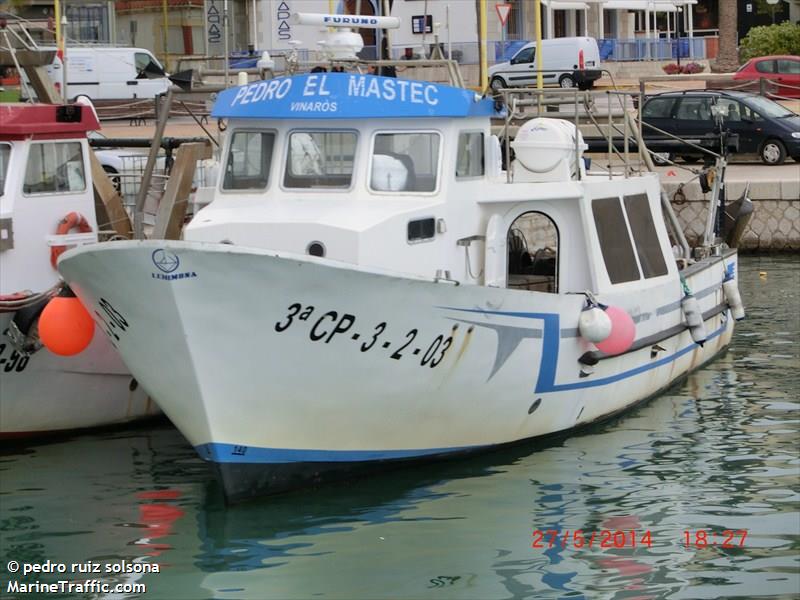 pedro el mastec (Fishing vessel) - IMO , MMSI 224222560, Call Sign EA6509 under the flag of Spain