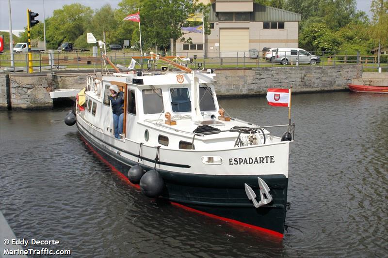 espadarte (Pleasure craft) - IMO , MMSI 205295900, Call Sign OS2959 under the flag of Belgium