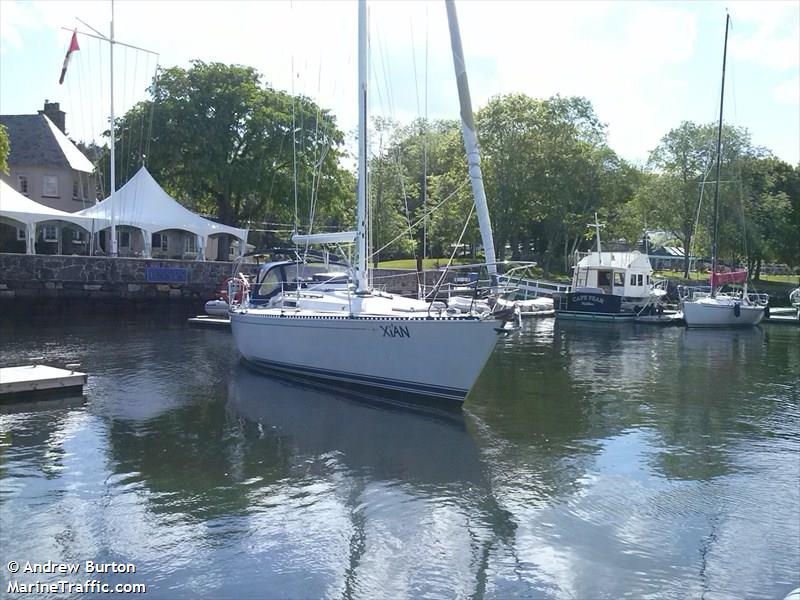xian (Sailing vessel) - IMO , MMSI 316019528 under the flag of Canada