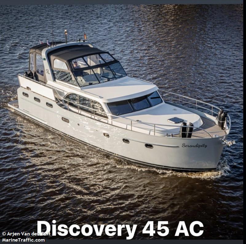 serendipity (Pleasure craft) - IMO , MMSI 244096505, Call Sign PG6113 under the flag of Netherlands