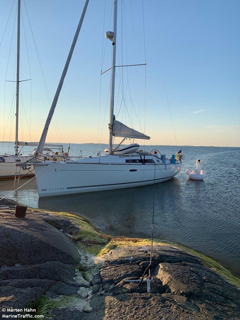 elvisa (Pleasure craft) - IMO , MMSI 265689840, Call Sign SC7557 under the flag of Sweden