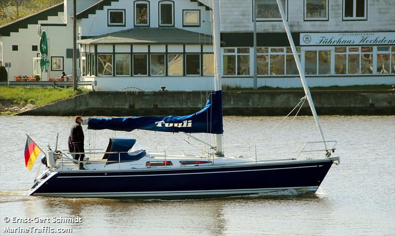 tjolahoki (Sailing vessel) - IMO , MMSI 211117840, Call Sign DD2253 under the flag of Germany