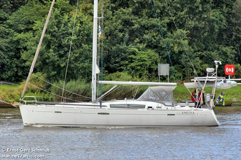 ambika (Sailing vessel) - IMO , MMSI 265648350, Call Sign SGMZ under the flag of Sweden
