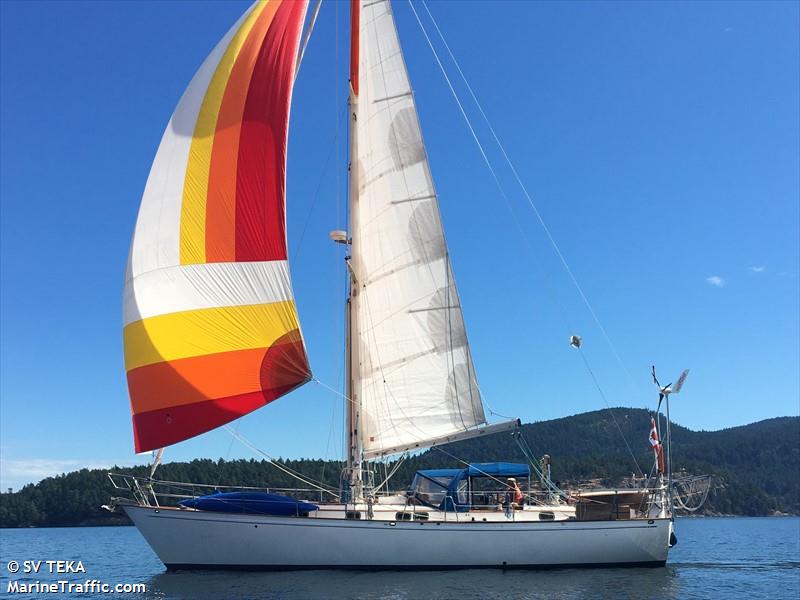 teka (Sailing vessel) - IMO , MMSI 316034527, Call Sign CFA2716 under the flag of Canada