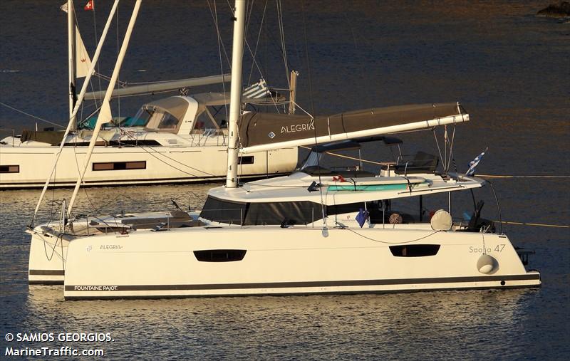 alegria (Sailing vessel) - IMO , MMSI 240331600, Call Sign SVB2258 under the flag of Greece