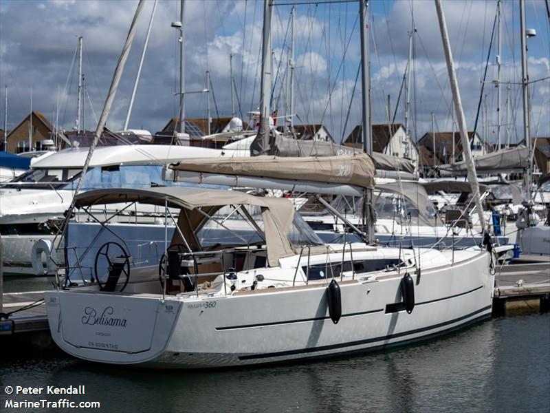 belisama (Sailing vessel) - IMO , MMSI 232014652, Call Sign MCVI3 under the flag of United Kingdom (UK)