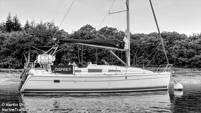 osprey (Sailing vessel) - IMO , MMSI 235035124, Call Sign MMXH2 under the flag of United Kingdom (UK)