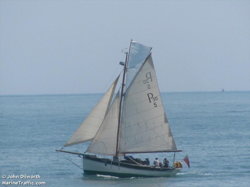 lucinda (Sailing vessel) - IMO , MMSI 235108287, Call Sign MLGH8 under the flag of United Kingdom (UK)