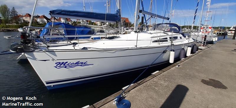 mickri (Sailing vessel) - IMO , MMSI 219021928, Call Sign XPE8202 under the flag of Denmark