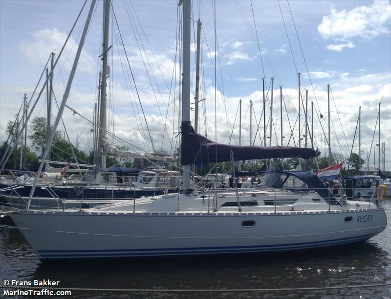 reiger (Sailing vessel) - IMO , MMSI 244153442, Call Sign PE8077 under the flag of Netherlands