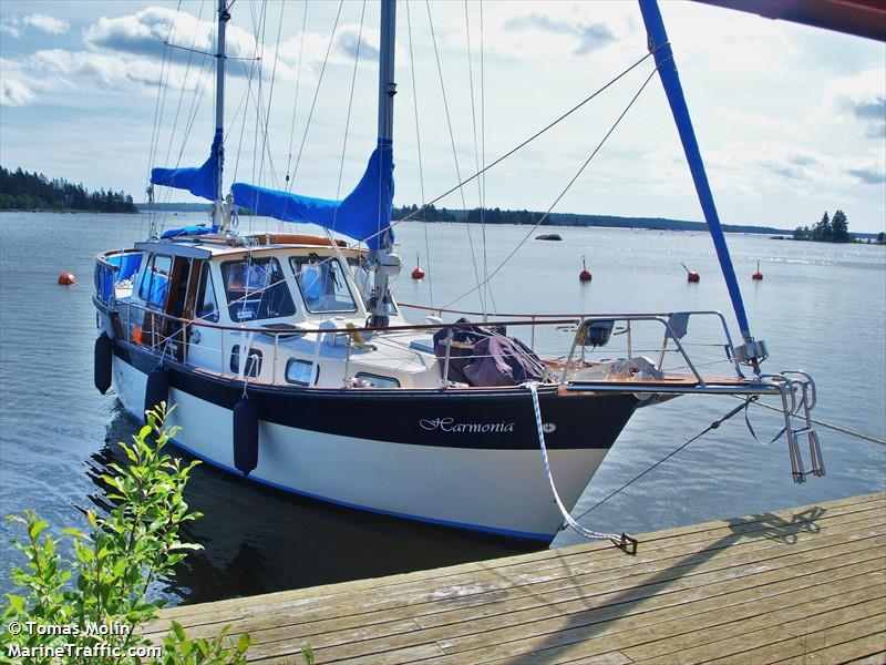 harmonia (Pleasure craft) - IMO , MMSI 265714620, Call Sign SA9816 under the flag of Sweden