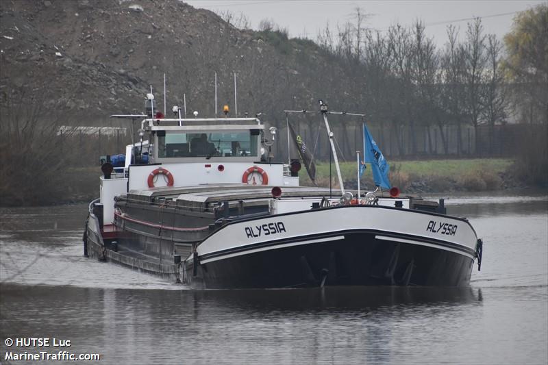 alyssia (Cargo ship) - IMO , MMSI 205220990, Call Sign OT-2209 under the flag of Belgium