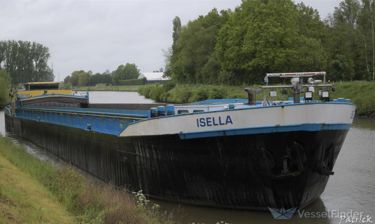 isella (Cargo ship) - IMO , MMSI 205395890, Call Sign OT3958 under the flag of Belgium