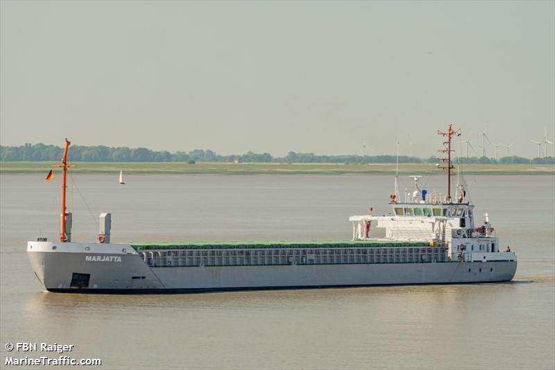 marjatta (General Cargo Ship) - IMO 9345374, MMSI 212198000, Call Sign 5BQU4 under the flag of Cyprus