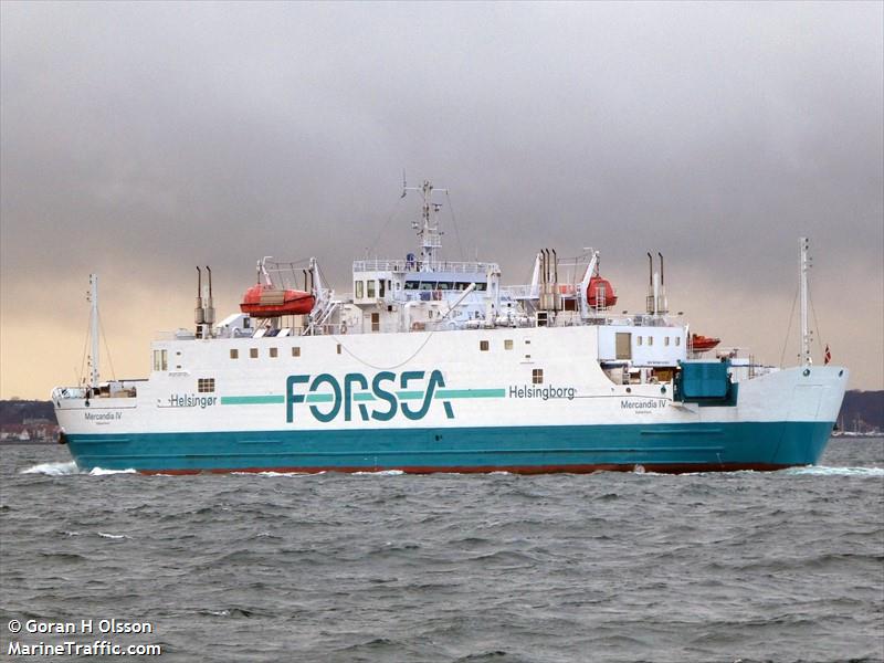 mercandia iv (Passenger/Ro-Ro Cargo Ship) - IMO 8611685, MMSI 219000368, Call Sign OXIE2 under the flag of Denmark