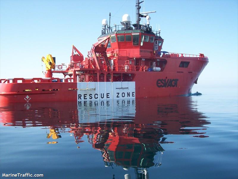 esvagt carina (Standby Safety Vessel) - IMO 9378503, MMSI 219010516, Call Sign OYAQ2 under the flag of Denmark