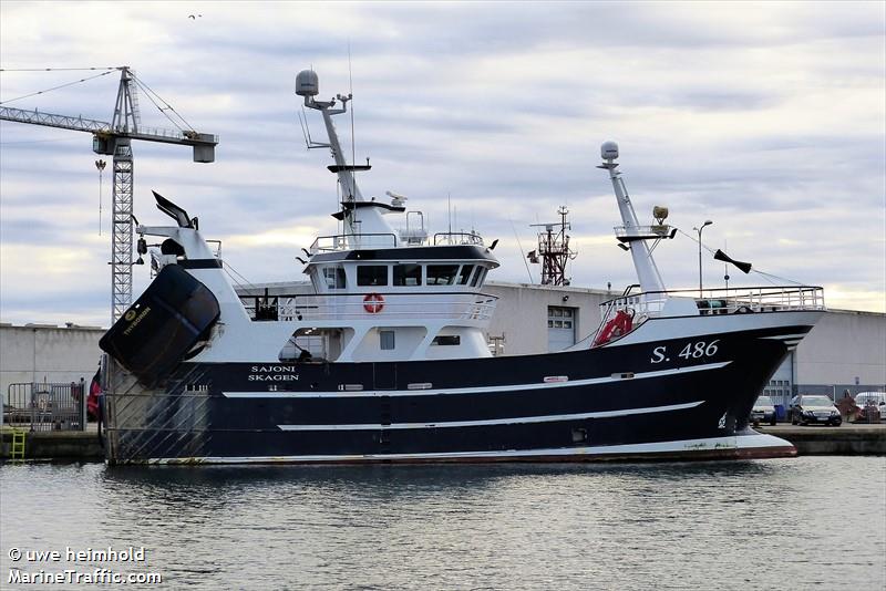 sajoni (Fishing vessel) - IMO , MMSI 219023313, Call Sign OWDA under the flag of Denmark